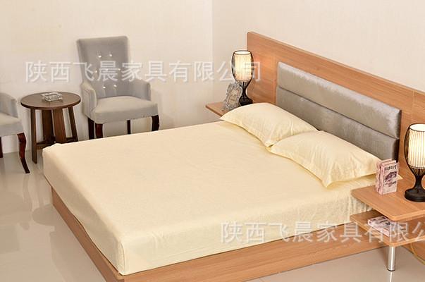 陕西宾馆家具旅馆床衣帽架板式家具厂家定制榆林酒店床头柜子批发图片